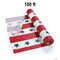 Patriotic Red, White & Blue Disposable Plastic Tablecloth Roll 40" x 100 ft.